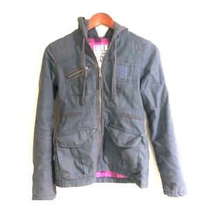 Billabong dark grey utility jacket